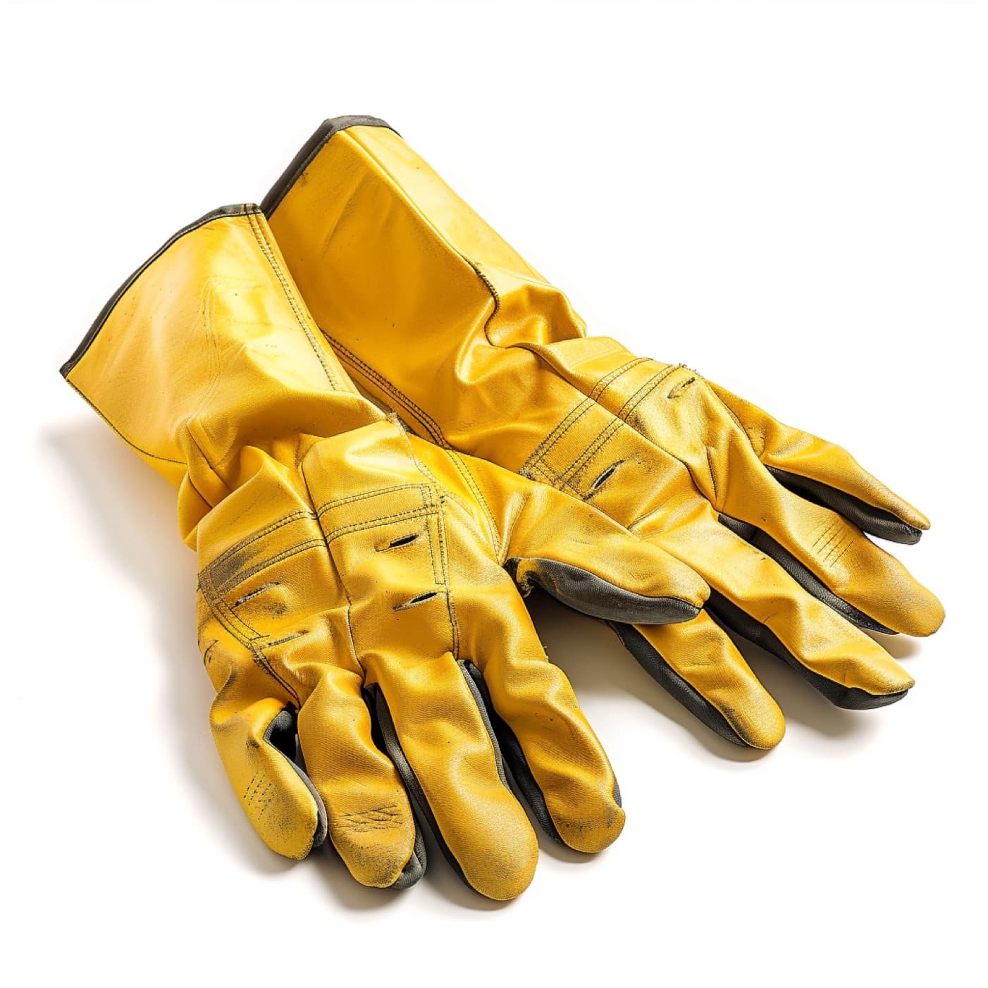 Primer plano de guantes de seguridad en Ferreterías Guevara en Monterrey